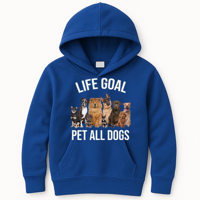Dogs Of All Kinds Life Goal Pet All Dogs Funny Kids Hoodie
