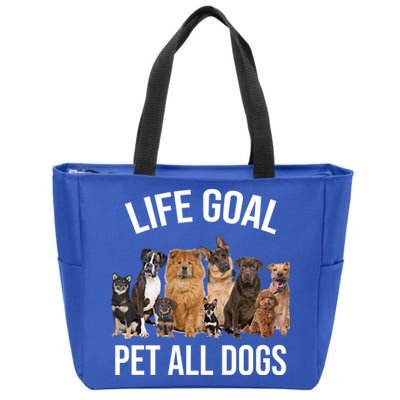 Dogs Of All Kinds Life Goal Pet All Dogs Funny Zip Tote Bag