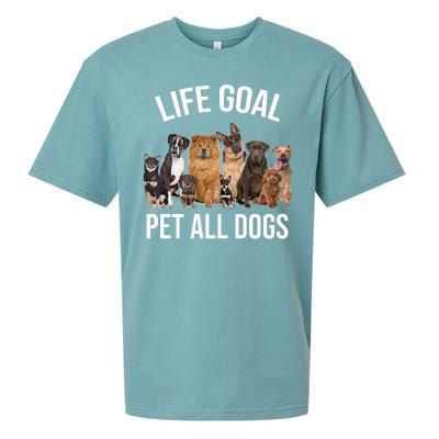 Dogs Of All Kinds Life Goal Pet All Dogs Funny Sueded Cloud Jersey T-Shirt