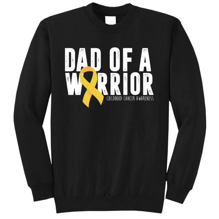 Dad Of A Warrior Childhood Cancer Awareness Sweatshirt