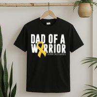 Dad Of A Warrior Childhood Cancer Awareness T-Shirt