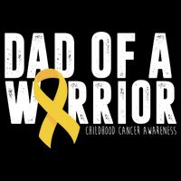 Dad Of A Warrior Childhood Cancer Awareness T-Shirt