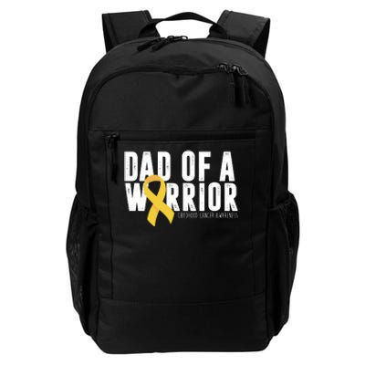 Dad Of A Warrior Childhood Cancer Awareness Daily Commute Backpack