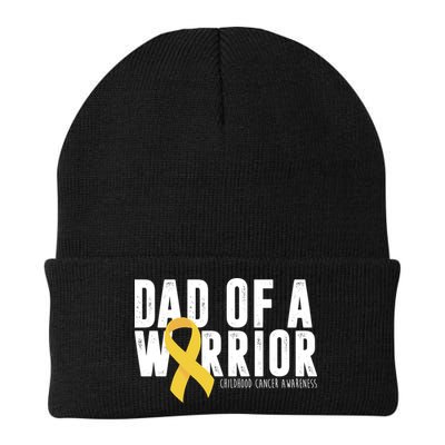 Dad Of A Warrior Childhood Cancer Awareness Beanie