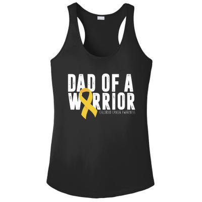 Dad Of A Warrior Childhood Cancer Awareness Ladies PosiCharge Competitor Racerback Tank