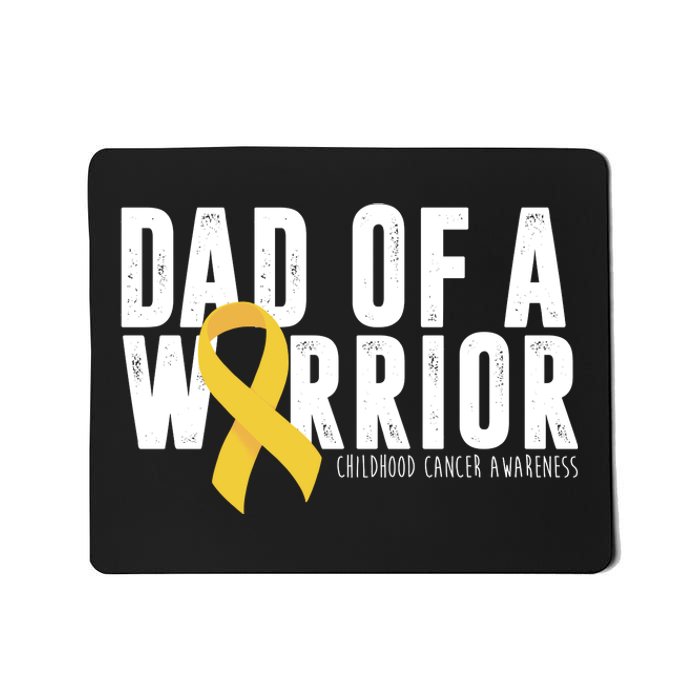 Dad Of A Warrior Childhood Cancer Awareness Mousepad