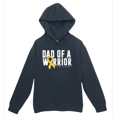 Dad Of A Warrior Childhood Cancer Awareness Urban Pullover Hoodie