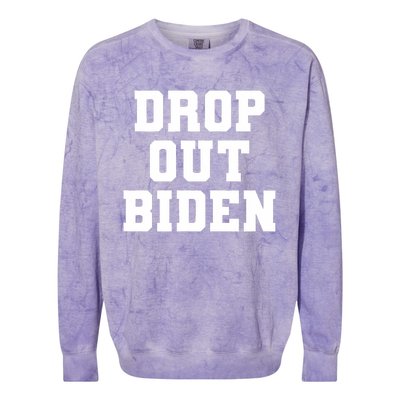 Drop Out Biden Colorblast Crewneck Sweatshirt