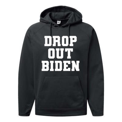 Drop Out Biden Performance Fleece Hoodie