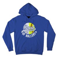 Dad Of Ballers Proud Volleyball Softball Dad Gift Hoodie