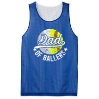 Dad Of Ballers Proud Volleyball Softball Dad Gift Mesh Reversible Basketball Jersey Tank