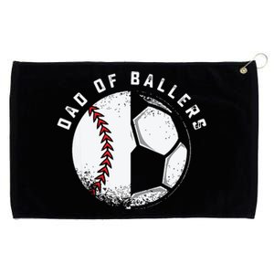 Dad Of Ballers Father Son Soccer Baseball Player Coach Gift Grommeted Golf Towel