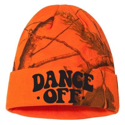 Dance Off Black And White Typography Art Kati Licensed 12" Camo Beanie