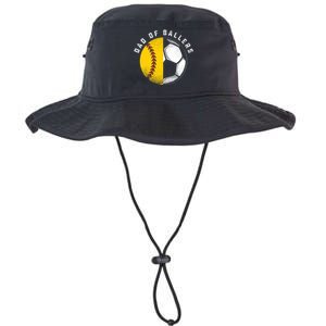 Dad Of Ballers Father Son Softball Soccer Player Coach Gift Great Gift Legacy Cool Fit Booney Bucket Hat