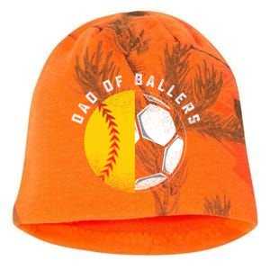 Dad Of Ballers Father Son Softball Soccer Player Coach Gift Great Gift Kati - Camo Knit Beanie