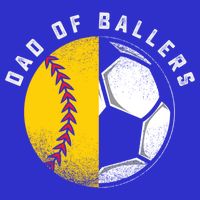Dad Of Ballers Father Son Softball Soccer Player Coach Gift Great Gift Toddler T-Shirt