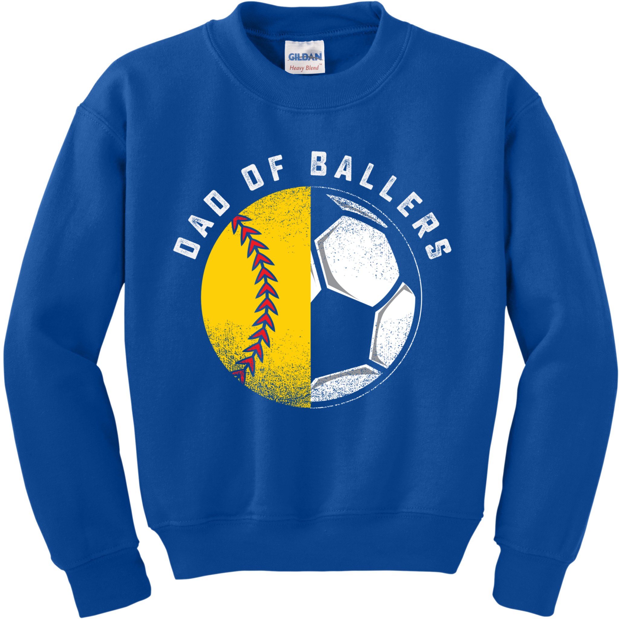 Dad Of Ballers Father Son Softball Soccer Player Coach Gift Great Gift Kids Sweatshirt