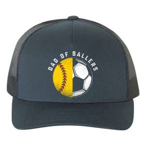 Dad Of Ballers Father Son Softball Soccer Player Coach Gift Great Gift Yupoong Adult 5-Panel Trucker Hat