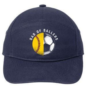 Dad Of Ballers Father Son Softball Soccer Player Coach Gift Great Gift 7-Panel Snapback Hat