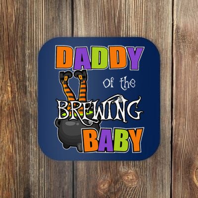 Daddy Of Brewing Baby Halloween Theme Baby Shower Spooky Coaster