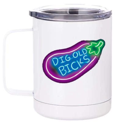 Dig Old Bicks Solar Opposites Funny Meme Gag Cute Gift 12 oz Stainless Steel Tumbler Cup