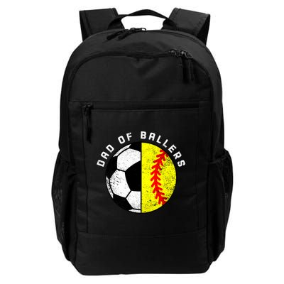 Dad Of Ballers Funny Soccer Softball Dad Gift Backpack