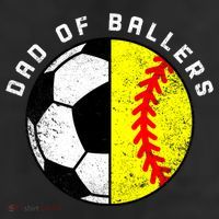 Dad Of Ballers Funny Soccer Softball Dad Gift 11oz C Handle Ceramic Mug