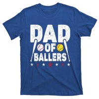 Dad Of Ballers Funny Softball Dad Baseball Dad Cool Gift T-Shirt