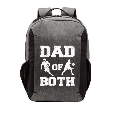 Dad Of Both Funny Football Basketball Dad Vector Backpack
