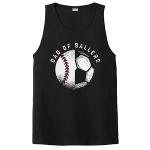 Dad Of Ballers Father Son Soccer Baseball Player Coach Gift PosiCharge Competitor Tank