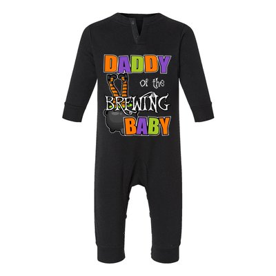 Daddy Of Brewing Halloween Theme Shower Spooky Cool Gift Infant Fleece One Piece