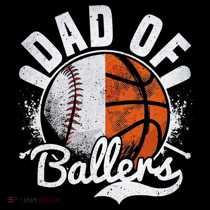 Dad Of Both Baseball Basketball Dad of Ballers Short Acrylic Beanie