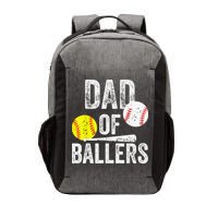Dad of Ballers Dad of Baseball And Softball Player For Dad Vector Backpack