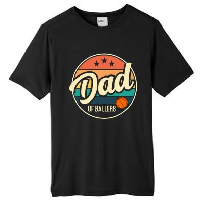 Dad Of Ballers Basketball Retro Basketball Dad Tall Fusion ChromaSoft Performance T-Shirt