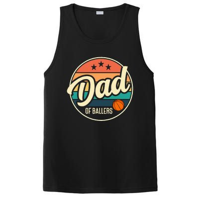 Dad Of Ballers Basketball Retro Basketball Dad PosiCharge Competitor Tank