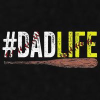 Dad of Ballers Dad of Baseball And Softball Player Ladies PosiCharge Tri-Blend Wicking Tank