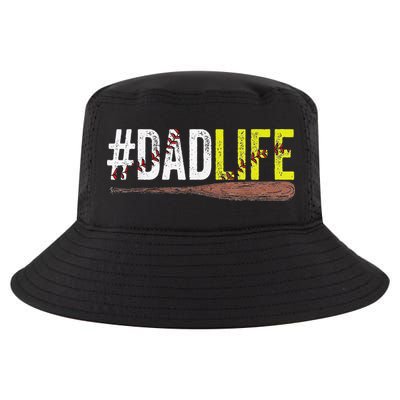 Dad of Ballers Dad of Baseball And Softball Player Cool Comfort Performance Bucket Hat