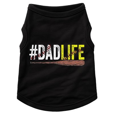 Dad of Ballers Dad of Baseball And Softball Player Doggie Tank