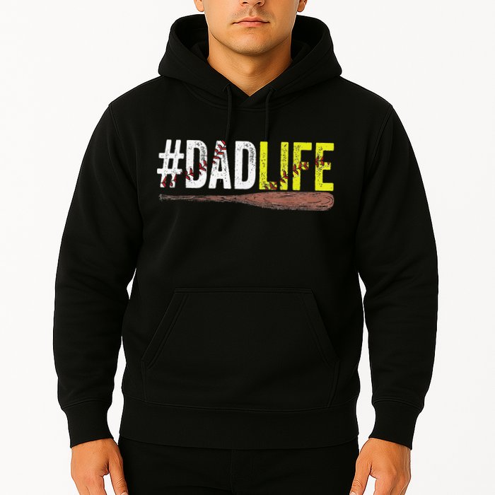 Dad of Ballers Dad of Baseball And Softball Player Hoodie