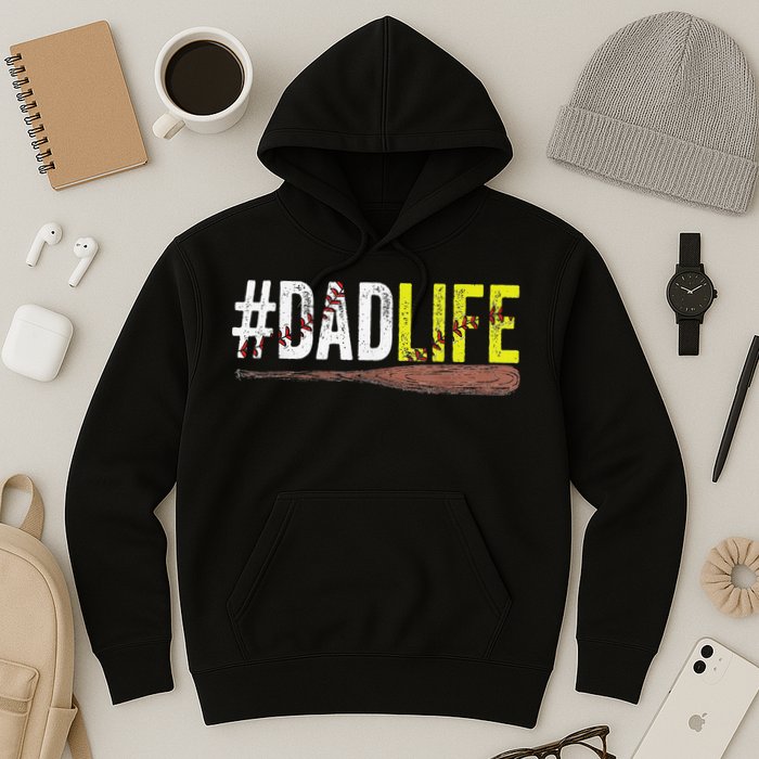 Dad of Ballers Dad of Baseball And Softball Player Hoodie