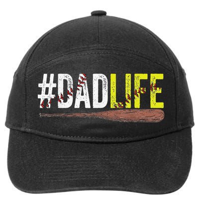 Dad of Ballers Dad of Baseball And Softball Player 7-Panel Snapback Hat