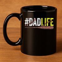 Dad of Ballers Dad of Baseball And Softball Player 11oz C Handle Ceramic Mug