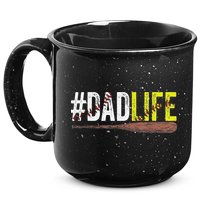 Dad of Ballers Dad of Baseball And Softball Player 15oz Campfire Ceramic Mug