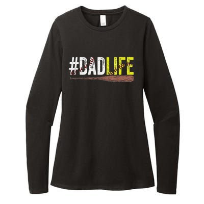 Dad of Ballers Dad of Baseball And Softball Player Womens CVC Long Sleeve Shirt