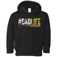 Dad of Ballers Dad of Baseball And Softball Player Toddler Hoodie