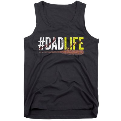 Dad of Ballers Dad of Baseball And Softball Player Tank Top