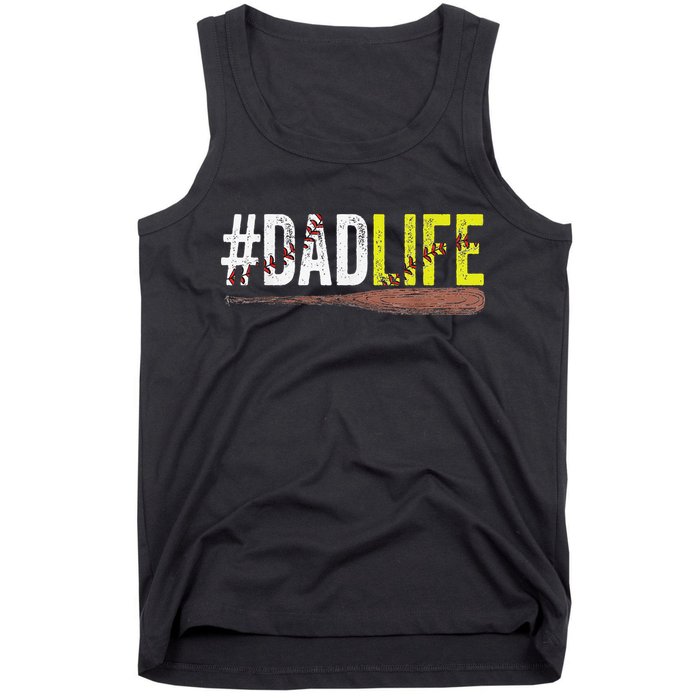 Dad of Ballers Dad of Baseball And Softball Player Tank Top