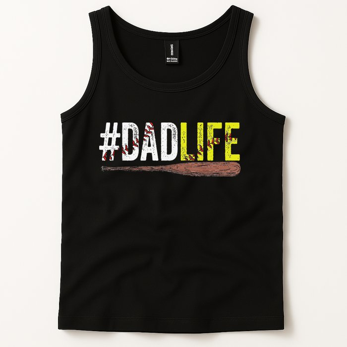 Dad of Ballers Dad of Baseball And Softball Player Tank Top