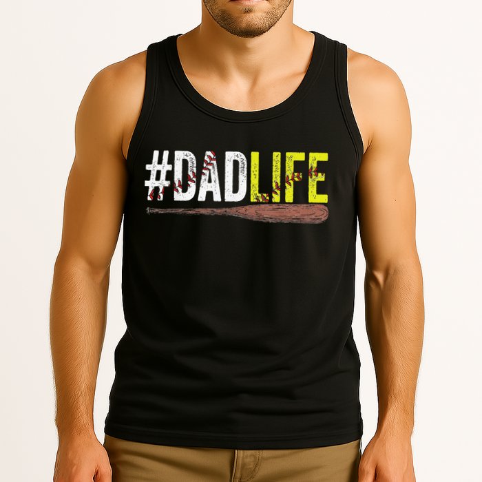 Dad of Ballers Dad of Baseball And Softball Player Tank Top