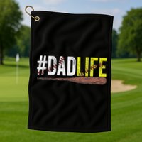 Dad of Ballers Dad of Baseball And Softball Player Golf Towel